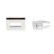 17mm x 27mm Rectangle Twist and Turn Clasp